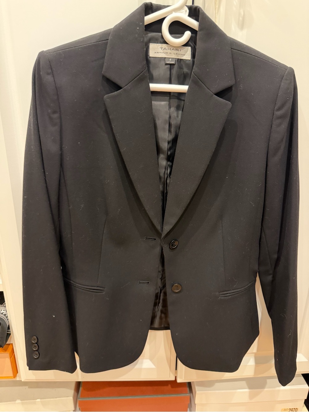 Tahari Black Women's Two-Button Tailored Blazer